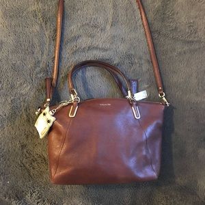 Brown leather Coach Purse
